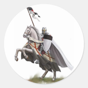 取付けられた騎士Templar ラウンドシール