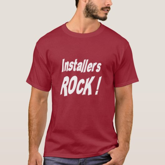 取付人の石! Tシャツ (正面)