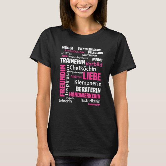 取引とトレーニングのバックプリント Tシャツ (正面)