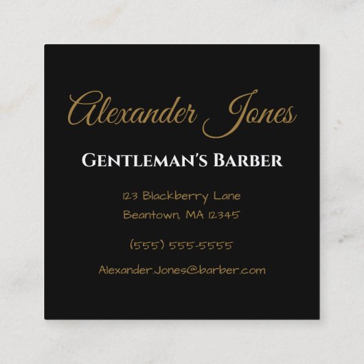 取引のツールのパーソナライズ スクエア名刺 (裏面)