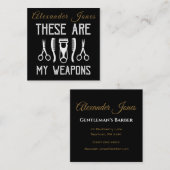 取引のツールのパーソナライズ スクエア名刺 (正面/裏面)