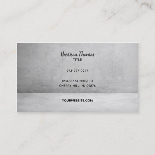 取引の名刺をセメント化する 名刺 (裏面)