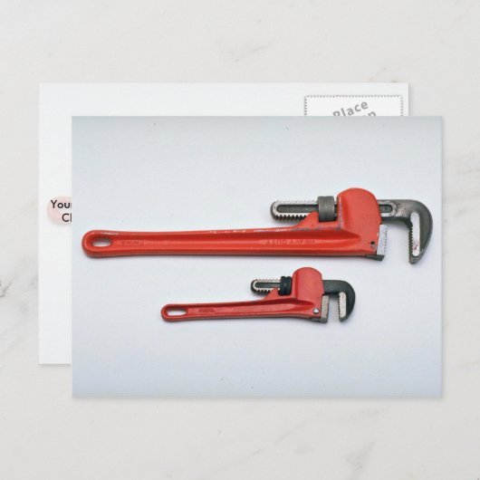 取引の道具 - 2つのモンキーレンチ ポストカード (正面/裏面)