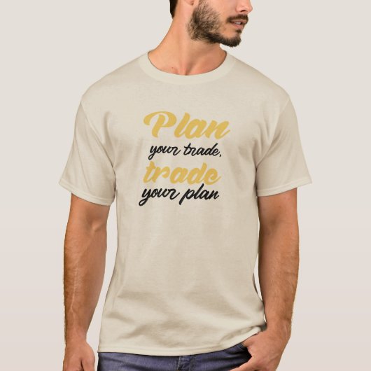 取引を計画し、計画を交換する Tシャツ (正面)