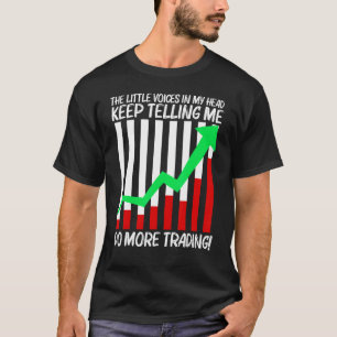 取引カッコいい女男性へ株取引市場取引 Tシャツ