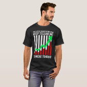 取引カッコいい女男性へ株取引市場取引 Tシャツ (正面フル)