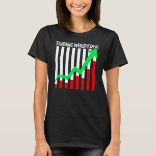 取引カッコいい女男性へ株取引市場取引 Tシャツ