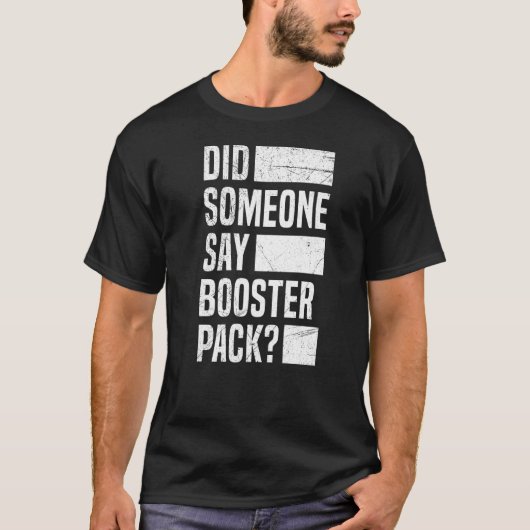 取引カード用ブースターパック取引カード引用文 Tシャツ (正面)