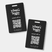 取引ショービジネスID QRコードWebサイト バッジ (正面&裏面)