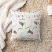 取引チャートのパターンのワークシート クッション (ブランケット)