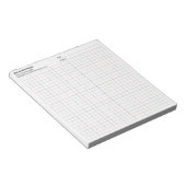 取引業者 会社 プロジェクト 日付 5x5 グリッド グラフ ノートパッド (アングル)