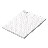 取引業者 会社 プロジェクト 日付 5x5 グリッド グラフ ノートパッド (回転)