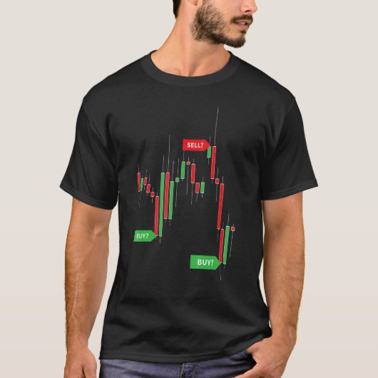 取引買低売り高株取引Crypto T Tシャツ (正面)