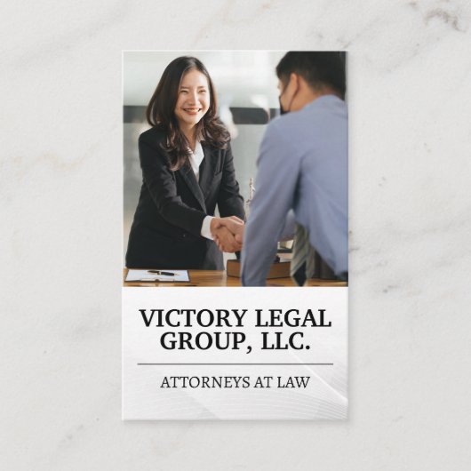 取引 | 笑顔の女性 名刺 (正面)