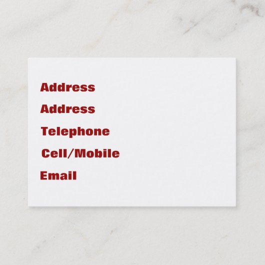 取引、自動修理 名刺 (裏面)