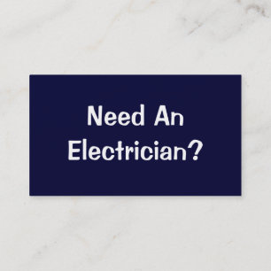 取引。電気技師。 名刺