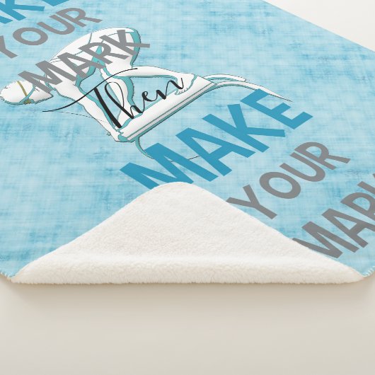 取得あなたの印の作Yor印の水泳のデザイン シェルパブランケット (3/4)