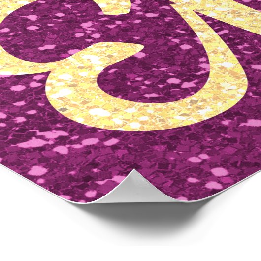 取得しない不機嫌の取得偶数の感動的引用文グリッター ポスター (角)