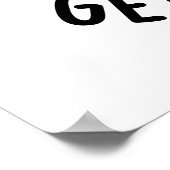 取得しない不機嫌を取得おもしろいパン粉 ポスター (角)