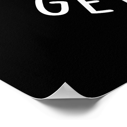 取得しない不機嫌を取得おもしろいLeaven生地パンDark BG ポスター (角)