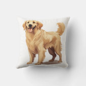 取得しなストップい – 犬の恋人 – ゴールデンリトリバー クッション (裏面)