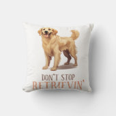 取得しなストップい – 犬の恋人 – ゴールデンリトリバー クッション (正面)