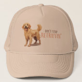 取得しなストップい – 犬の恋人 – ゴールデンリトリーブ キャップ (正面)