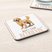 取得しなストップい – 犬の愛人 – ゴールデンリトリバー コースター (左側)