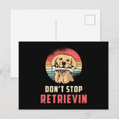 取得しなストップいRetrieverの犬の恋人おもしろい ポストカード (正面/裏面)