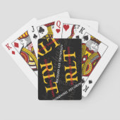 取得するイニシャルと名前を追加パーソナライズされたする トランプ (裏面)