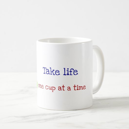取得生命1つのコップの一度にコーヒー・マグ コーヒーマグカップ (正面右)