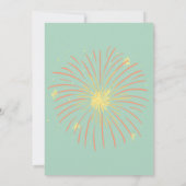 取得自然クール現金のみマネーツリー13誕生日 招待状 (裏面)