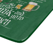 取得飲して天国に行く（アイルランドのドリンクトースト） カッティングボード (角)