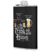 取得飲して天国に行く(アイルランドのドリンクトースト) フラスク (左)