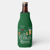 取得飲して天国に行く（アイルランドのドリンクトースト） ボトルクーラー (ボトル正面)