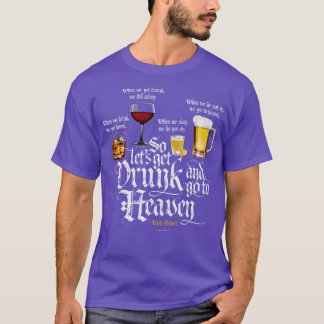 取得飲し、天国アイルランドのトーストを飲みに行く Tシャツ