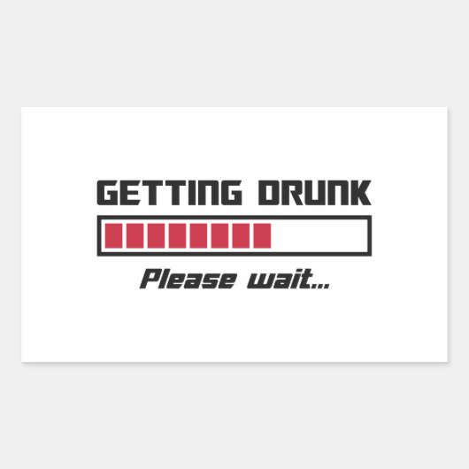 取得飲待ち読み込みバー 長方形シール (正面)