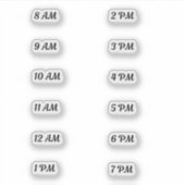 取水時間トラッカー基本 シール (正面)