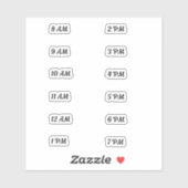 取水時間トラッカー基本 シール (シート)