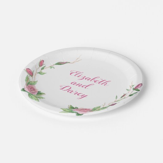 取留めなくしゃべることは上がりました ペーパープレート (アングル)