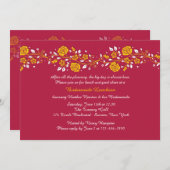 取留めなくしゃべるばら色の招待状 招待状 (正面/裏面)