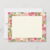 取留めなくしゃべるバラのパーソナライズな文房具 ノートカード (裏面)