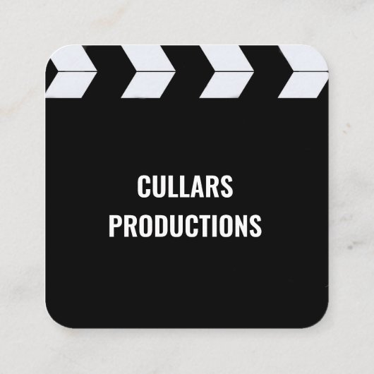 取締役のクラップボード名刺 スクエア名刺 (裏面)