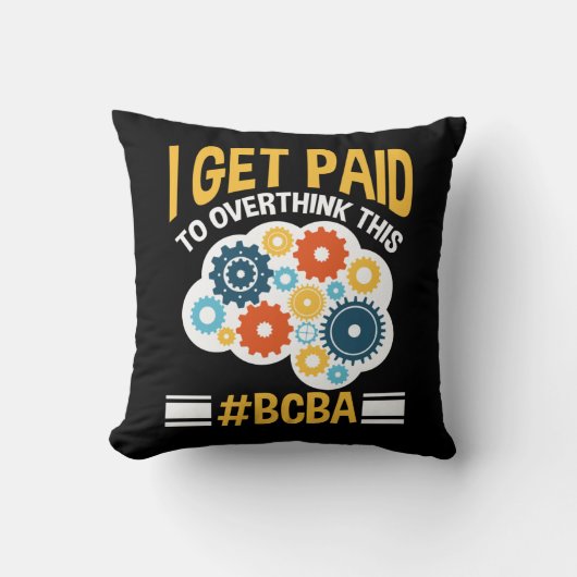 取締役会の認定行動アナリスおもしろいトBCBA クッション (正面)