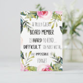 取締役会メンバーの感謝してい謝意をプレゼント サンキューカード (スタンド正面)