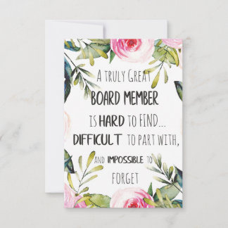 取締役会メンバーの感謝してい謝意をプレゼント サンキューカード