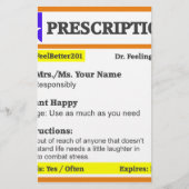 受おもしろい取調剤 便箋 (正面)