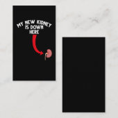 受おもしろい血者腎移植 名刺 (正面/裏面)