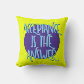 受け入れこそが答え回復スローガン クッション (正面)