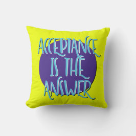 受け入れこそが答え回復スローガン クッション